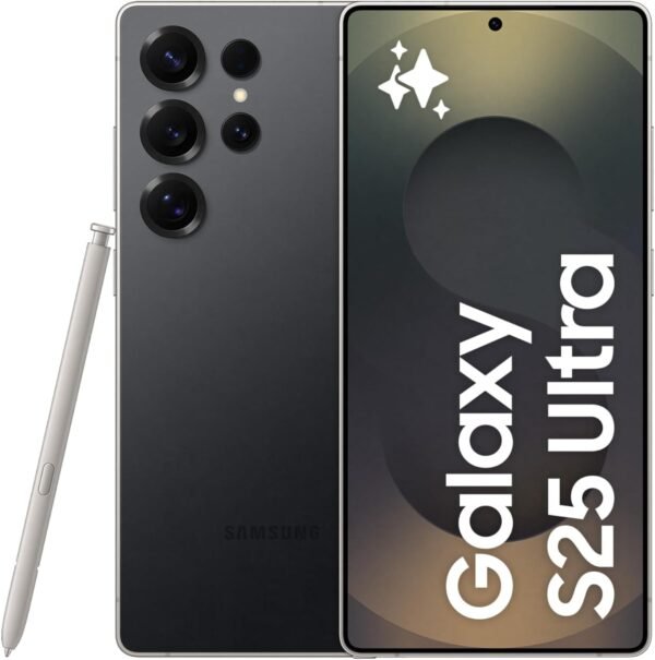 Samsung Galaxy S25 Ultra AI Phone, 256GB Storage, 12GB RAM, Titanium Black (UAE Version)