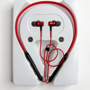 Wireless Bluetooth Earphones  Kin KL11 – Neckband Design, Hi-Fi Stereo Sound, Bluetooth 5.0, Red