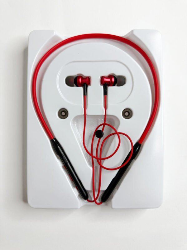 Wireless Bluetooth Earphones  Kin KL11 – Neckband Design, Hi-Fi Stereo Sound, Bluetooth 5.0, Red