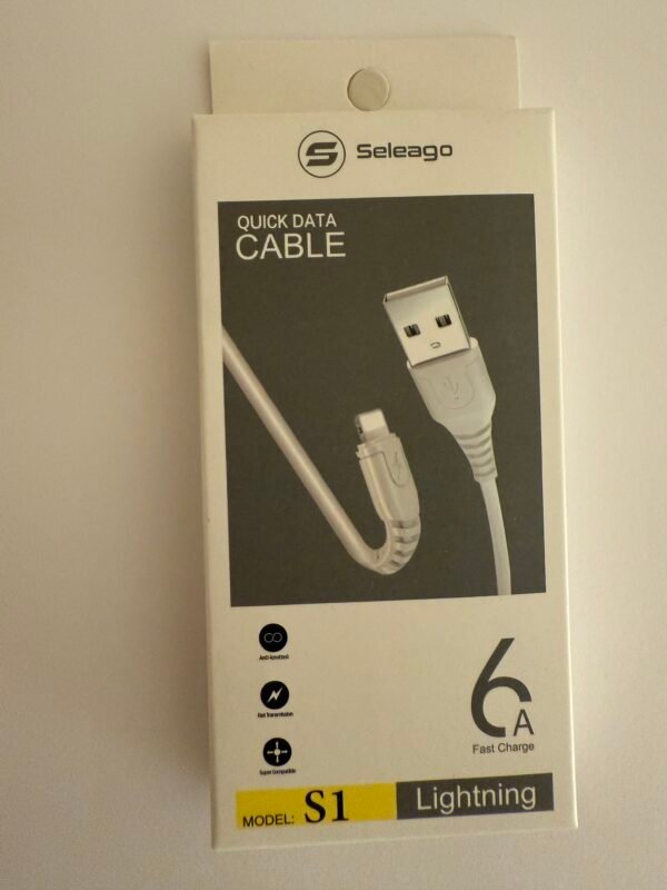 USB-C to Lightning Charging Cable 1M – Fast Charge & Sync – White