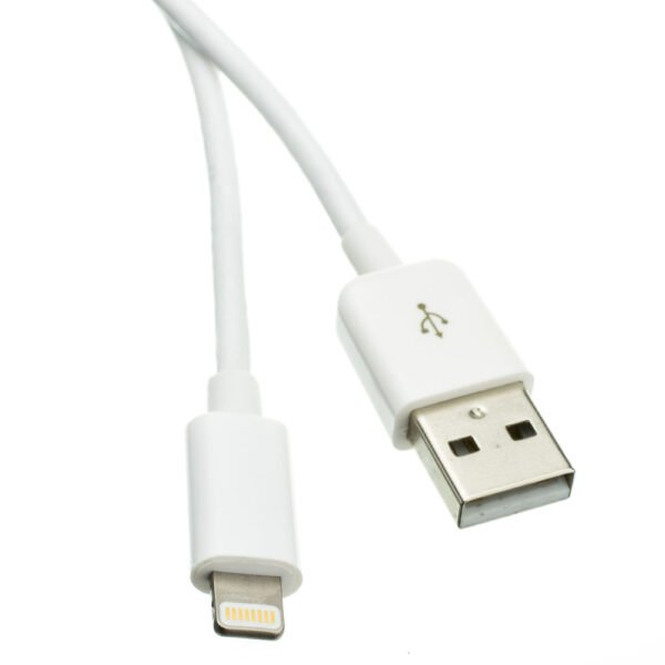 USB-C to Lightning Charging Cable 1M – Fast Charge & Sync – White