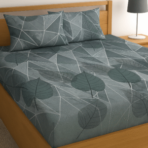 King Size Flat Bedsheet 250 x 240 cm with 2 Pillowcases – 125 GSM Soft Microfiber – Durable & Comfortable for All Seasons